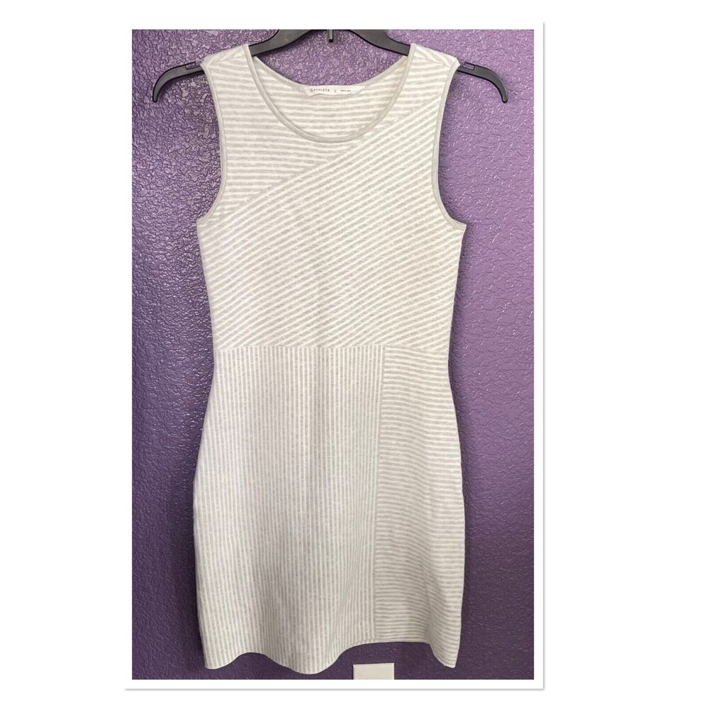 Athleta Small A-Line Tank Sweater Dress Chills and Valleys Striped Sleeveless